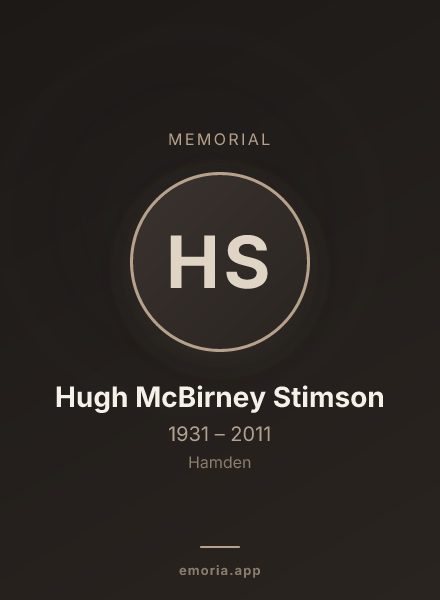 Memorial portrait of Hugh McBirney Stimson