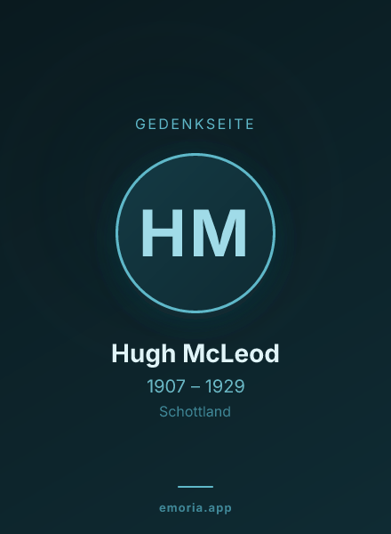 Gedenkportrait von Hugh McLeod
