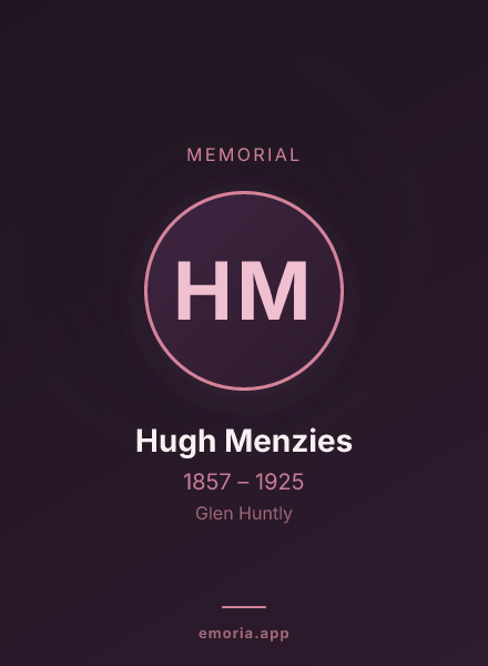 Memorial portrait of Hugh Menzies