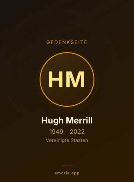 Gedenkportrait von Hugh Merrill