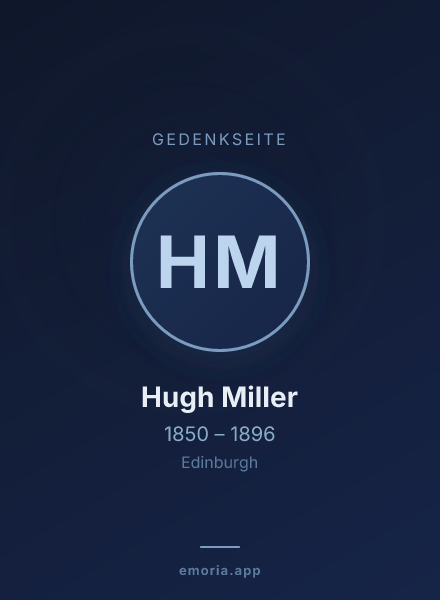 Gedenkportrait von Hugh Miller