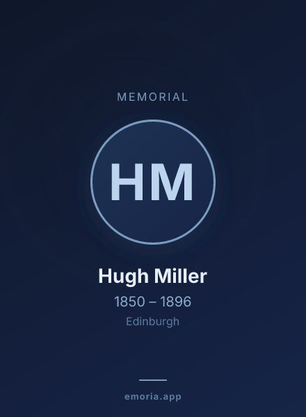 Memorial portrait of Hugh Miller