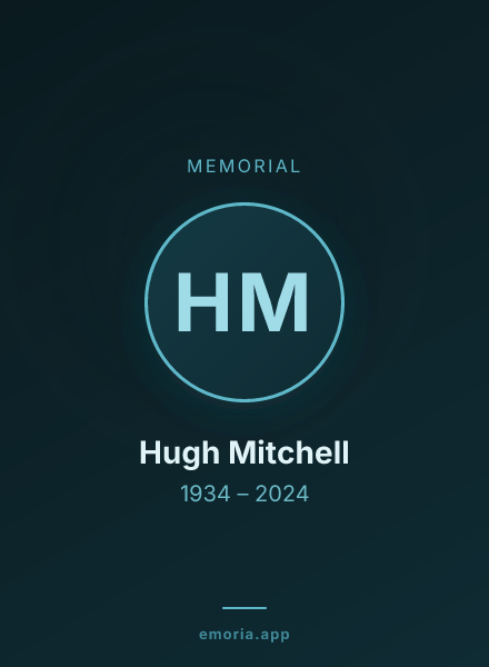 Memorial portrait of Hugh Mitchell