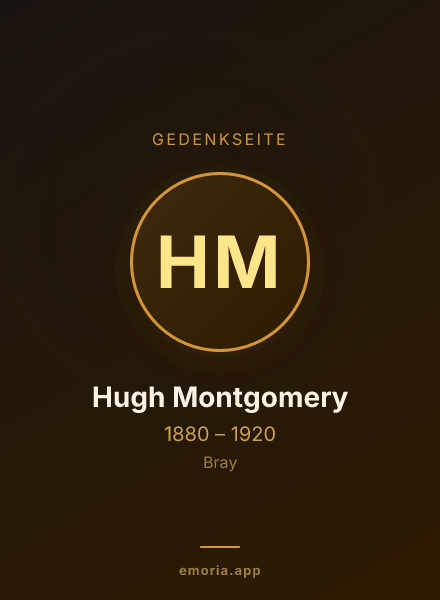 Gedenkportrait von Hugh Montgomery