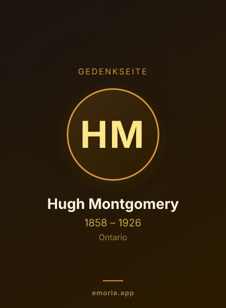 Gedenkportrait von Hugh Montgomery