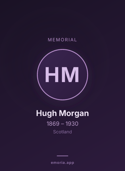Memorial portrait of Hugh Morgan