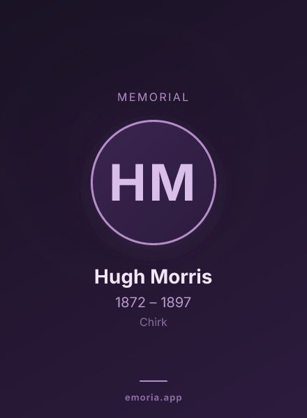 Memorial portrait of Hugh Morris