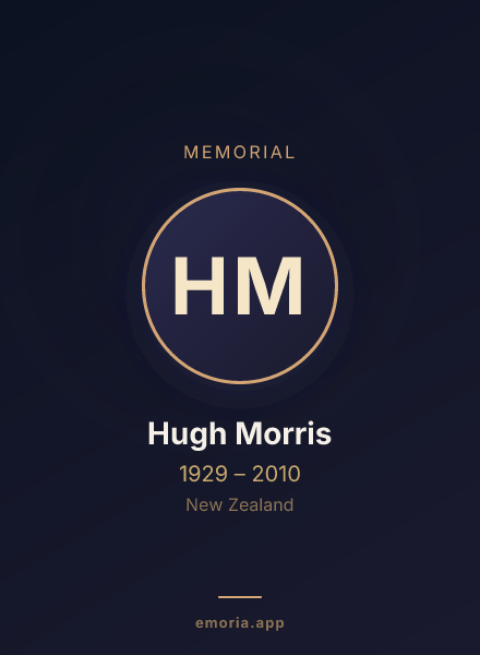 Memorial portrait of Hugh Morris