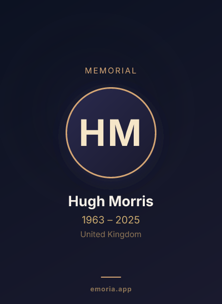 Memorial portrait of Hugh Morris