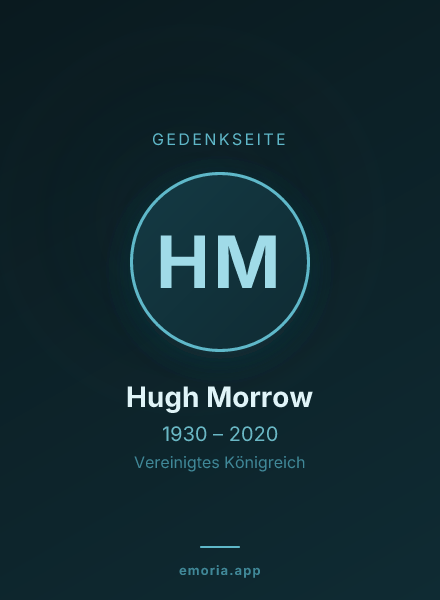Gedenkportrait von Hugh Morrow