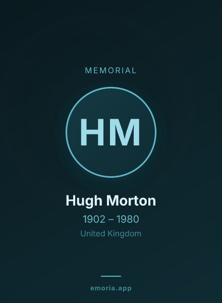Memorial portrait of Hugh Morton