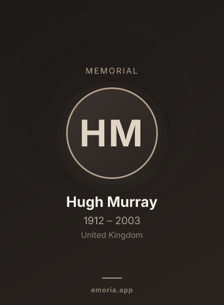Memorial portrait of Hugh Murray