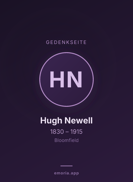 Gedenkportrait von Hugh Newell