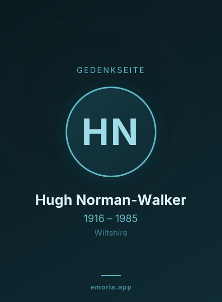 Gedenkportrait von Hugh Norman-Walker