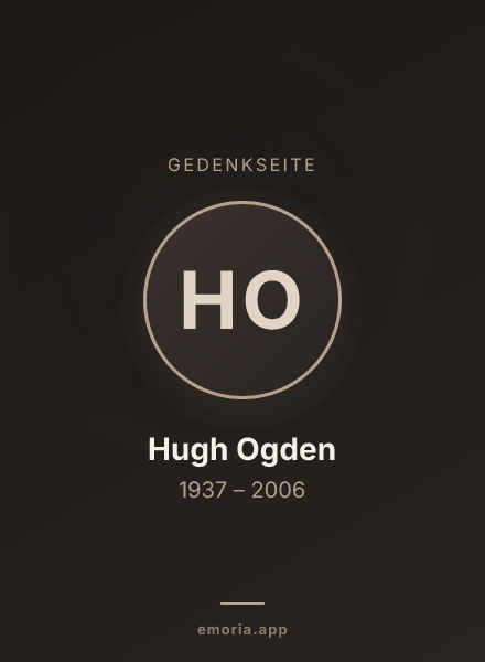 Gedenkportrait von Hugh Ogden