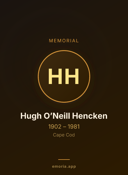 Memorial portrait of Hugh O’Neill Hencken
