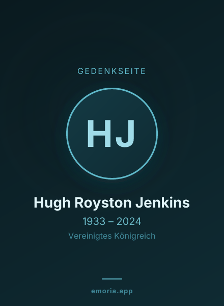 Gedenkportrait von Hugh Royston Jenkins