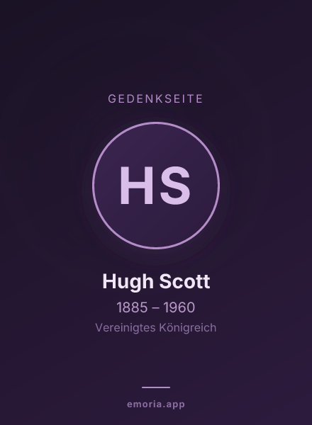 Gedenkportrait von Hugh Scott