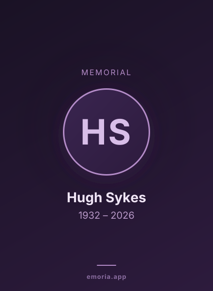 Memorial portrait of Hugh Sykes