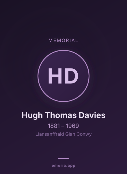 Memorial portrait of Hugh Thomas Davies