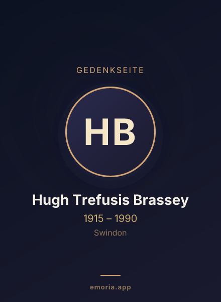 Gedenkportrait von Hugh Trefusis Brassey