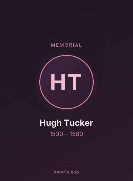 Memorial portrait of Hugh Tucker