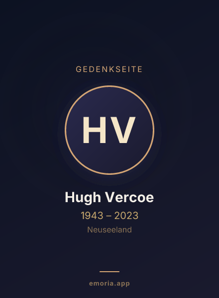 Gedenkportrait von Hugh Vercoe