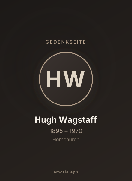 Gedenkportrait von Hugh Wagstaff
