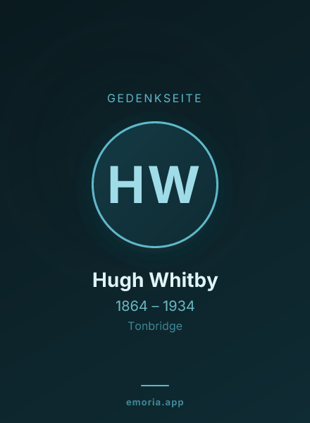 Gedenkportrait von Hugh Whitby