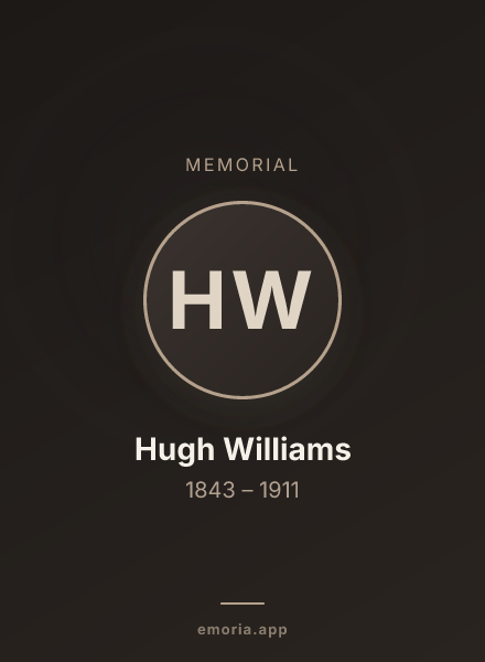 Memorial portrait of Hugh Williams