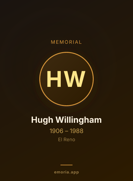 Memorial portrait of Hugh Willingham