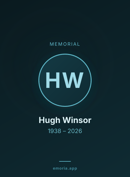 Memorial portrait of Hugh Winsor