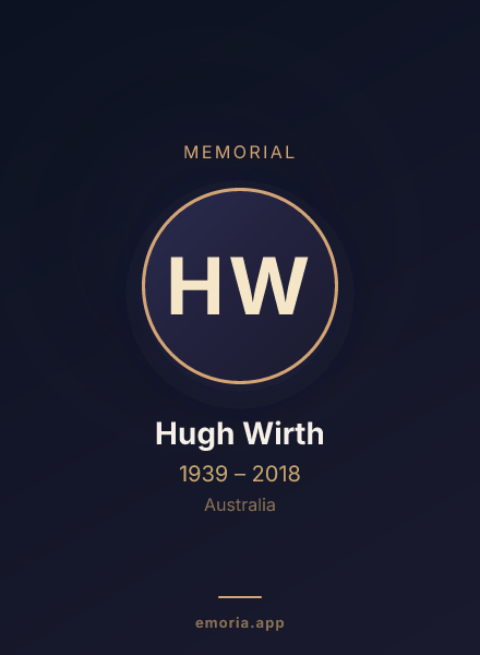 Memorial portrait of Hugh Wirth
