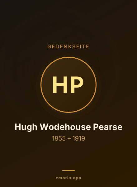 Gedenkportrait von Hugh Wodehouse Pearse