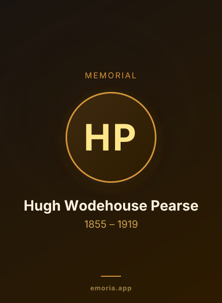 Memorial portrait of Hugh Wodehouse Pearse