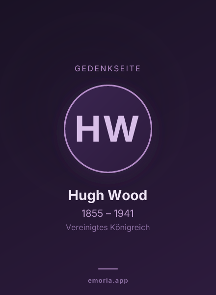 Gedenkportrait von Hugh Wood