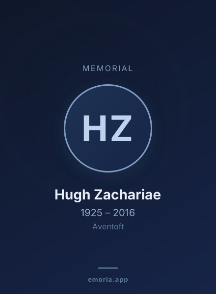 Memorial portrait of Hugh Zachariae