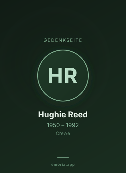 Gedenkportrait von Hughie Reed
