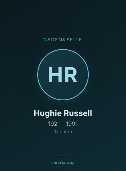 Gedenkportrait von Hughie Russell