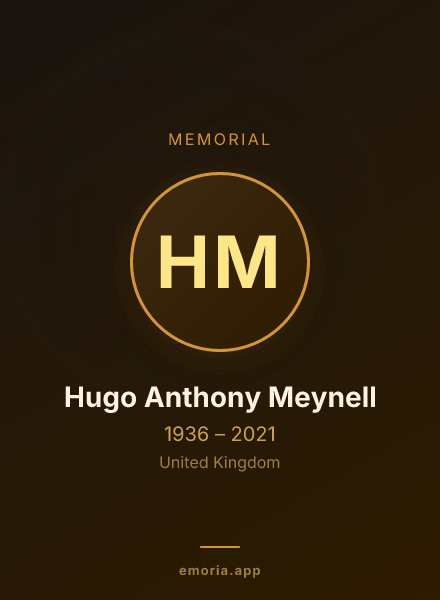 Memorial portrait of Hugo Anthony Meynell