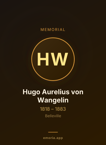Memorial portrait of Hugo Aurelius von Wangelin