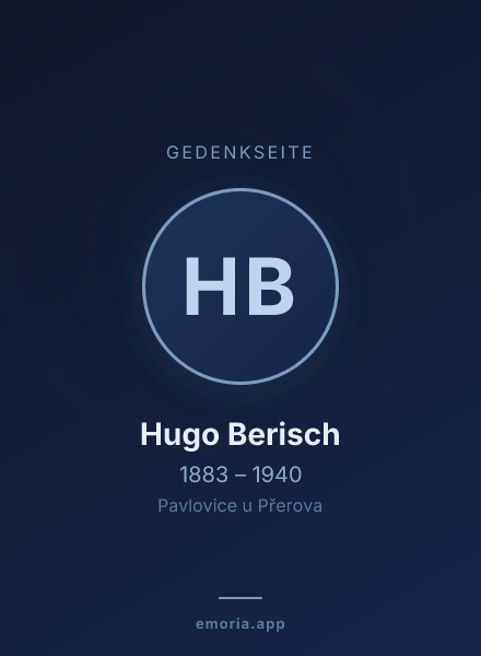 Gedenkportrait von Hugo Berisch