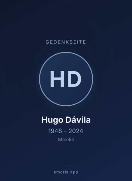 Gedenkportrait von Hugo Dávila