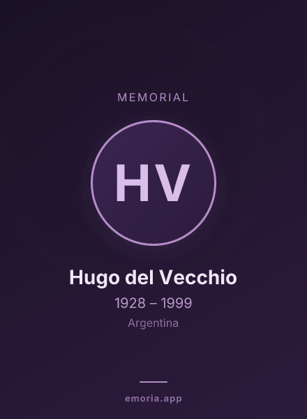 Memorial portrait of Hugo del Vecchio