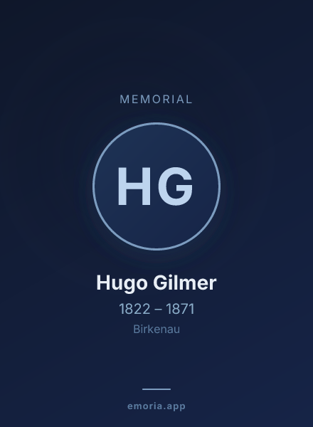 Memorial portrait of Hugo Gilmer
