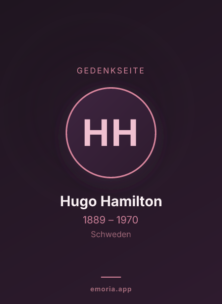 Gedenkportrait von Hugo Hamilton