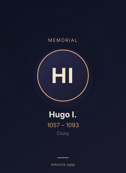 Memorial portrait of Hugo I.