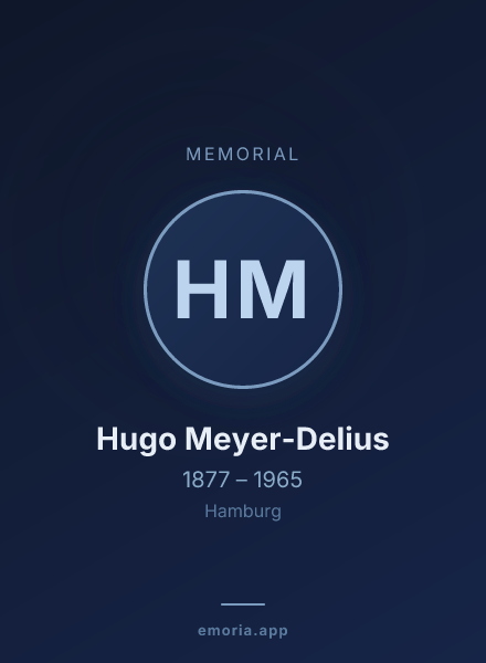 Memorial portrait of Hugo Meyer-Delius