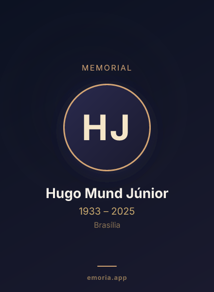Memorial portrait of Hugo Mund Júnior