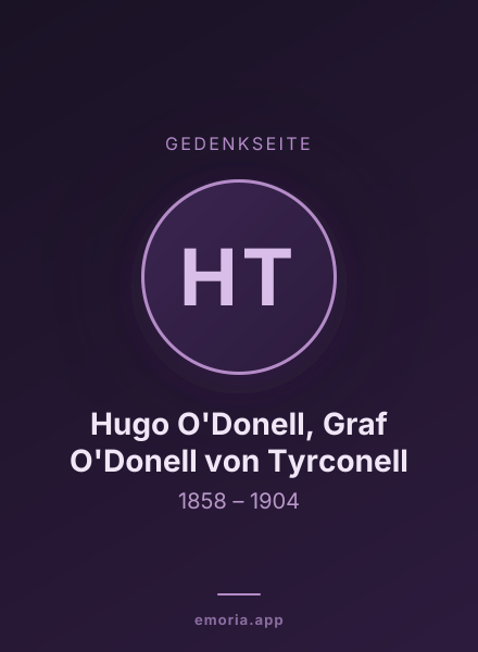 Gedenkportrait von Hugo O'Donell, Graf O'Donell von Tyrconell